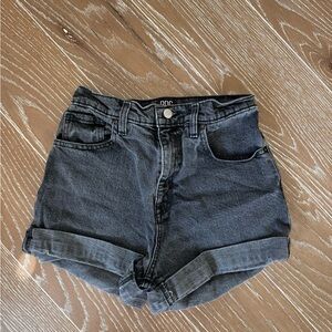 BDG Black denim shorts